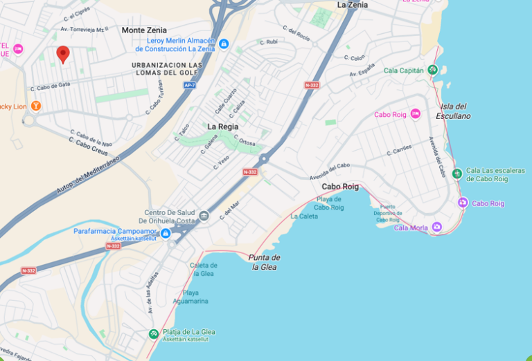 Walking route - La Zenia